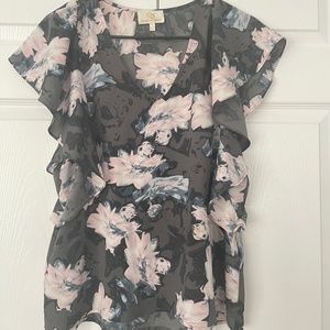 Casual Dress Up Short Sleeve Blouse